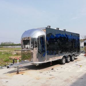 UKUNG 680*210 cm (22 '4 "X 6' 11") Equipo completo BBQ Street Vending Truck Steak Food Trailer Drinks Cart - Product Image 2