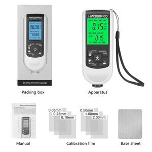 Outil de détection d'épaisseur de peinture automobile Hw-300pro, jauge d'épaisseur de revêtement - Product Image 3