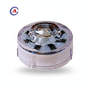 ไฟเตือนจราจรแบบ LED สำหรับทางเดินรถเข้าบ้าน/ลานจอดรถ/ทางเดิน ยี่ห้อ GUANGAN รุ่น Cast Embedded GPS Synchronous Flashing Cat Eye IP68 PC พร้อมระบบไฟกระพริบแบบ Cat Eye และระบบ GPS  สำหรับความปลอดภัย - Product Image 1