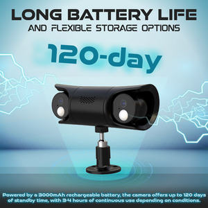 Vente chaude 2K Ultra HD double objectif CMOS Mini caméra de sécurité intérieure tête rotative manuelle 3000mAh batterie bidirectionnelle H.265 1 an - Product Image 5