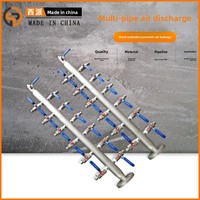 Distributeur d'air KFQ-I/KFQ-II/KFQ-III, boîtier de distribution en acier inoxydable 220V DN24/DN32/DN25, support personnalisé