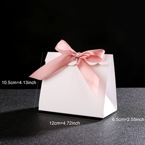 กล่องกระดาษแข็งสีขาวบรรจุภัณฑ์ช็อคโกแลตพร้อมส่งของขวัญ<span class=keywords><strong>แฟนซี</strong></span>ปาร์ตี้ตกแต่งสีขาวกล่องขอบคุณสำหรับวัน<span class=keywords><strong>เกิด</strong></span> - Product Image 2