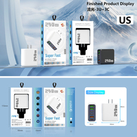 Cargador Superrápido de Alta Calidad con Enchufe para Reino Unido, UE y EE. UU., 3 Puertos USB-A, 3 Puertos USB-C y Cargador Dual USB Tipo C de 240W con Carga Superrápida