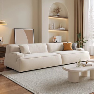 Light Luxury Nordic 3/<b>4</b> <b>Seater</b> Modular Sectional <b>Sofa</b> with Top Grain Genuine Leather Customizable Color - Product Image 2