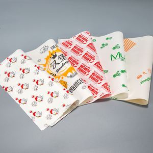 500 Hojas de Papel Antigrasa para Envolver Alimentos y Comida para Llevar, Papel Encerado de 12 Pulgadas con Logotipo Personalizado Impreso - Product Image 4