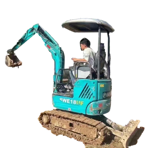 ¡Gran Oferta! Miniexcavadora SWE18 de 2 Toneladas Fabricada en China |   Caja de Cambios para Motor Cummins |   Excavadora Usada con Orugas de Goma para Trabajos Agrícolas y de Jardinería - Product Image 1