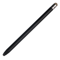 Xiaomi Vivo e-kalem için çift silikon İpucu Stylus Apple Samsung Huawei siyah plastik 15 Tablet kalem cep telefonu pasif kalem