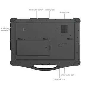 Caderno robusto N15W para laptop, notebook robusto totalmente industrial de 15,6 polegadas, Intel Core i7 32GB RAM 256GB SSD, estoque barato