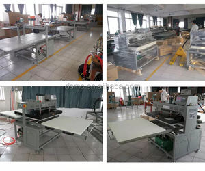 เครื่องรีดร้อนแบบฟิวชั่นขนาดใหญ่ 39*47 นิ้ว แบบดับเบิ้ลชัตเทิล สำหรับงานสั่งทำพิเศษ พร้อมชั้นวางผ้าเปล่า และได้รับมาตรฐาน CE - Product Image 5