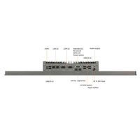 Monitor Industrial con Pantalla Táctil IP65 Resistente al Agua, Procesador Intel Core, 23.8 Pulgadas, Sin Ventilador, HMI para Máquinas CNC, Uso Comercial