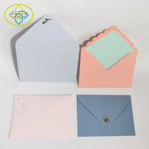 Sobre de papel vintage con forma personalizada y logotipo laminado en caliente, sobre de papel, sobre de tarjeta de invitación de color - Product Image 6
