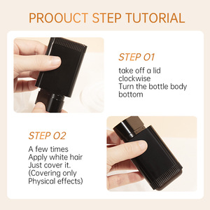 Varita de Peluquería de Larga Duración para Cubrir Cabello Blanco, Resistente al Sudor, Impermeable, Textura Cremosa Suave, Peine y Tinte en un Solo Diseño - Product Image 6