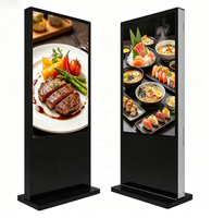 Exhibidor de Piso IBoard con Pantalla Táctil Android de 43, 49 y 55 Pulgadas en Blanco y Negro, Reproductor de Video y Música para Tiendas, Aeropuertos, Bancos y Hospitales