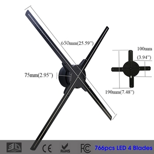 65CM Giá Tốt Hot Phổ Biến Thiết Bị Quảng Cáo Hologram 3D <span class=keywords><strong>LED</strong></span> Fan Hiển Thị Trong Không Khí 3D Hologram Fan - Product Image 6