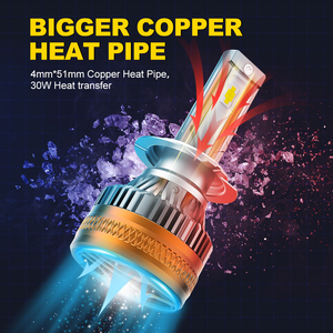 Bombilla LED de Alta Potencia Súper Brillante de 180W para Faros Delanteros de Automóvil, para H4/H1/H11 9005 9006 X5 A4 A3, Impermeable IP68, 21600LM - Product Image 4