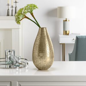 Antique Finished Aluminum Floor Vase New Designed Nordic Style Metal Flower Pot Vase for Living Room Decoration <b>Rust</b> Proof Pot - Product Image 2