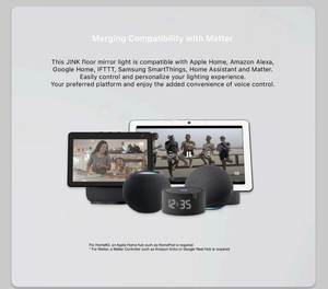 Plafonnier intelligent Matter+Thread Green Rice Full Spectrum <span class=keywords><strong>HomeKit</strong></span> en aluminium et acrylique ultra-fin pour chambre et salon - Product Image 2