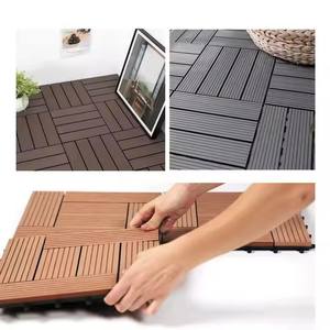 SHENGCHENG Strong Terrace Decking Interlocking Wpc Patio Deck Tiles 300*300*20mm for Outdoor Garden Covering - Product Image 6