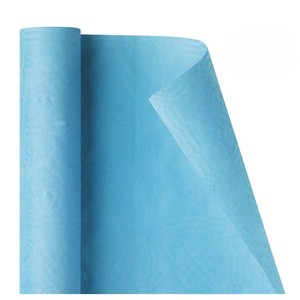 Tovaglia di carta blu in rotolo 1,2x7mt - Product Image 1