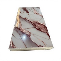 Rouleau d'autocollants modernes en PVC imitation marbre, à peler et coller, étanche, pour crédence de cuisine, villa, buanderie, évier et murs humides