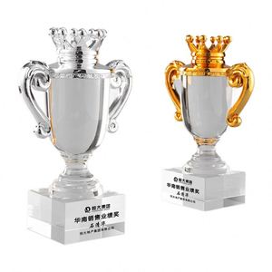 Trofeos de Cristal Promocionales Champion, Grabado Láser 3D, Resistentes al Agua, Cristal Transparente Profesional para Premios Deportivos - Product Image 1