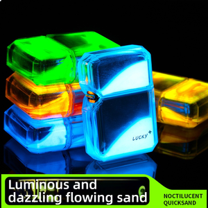 Đèn khò kim loại chống gió dùng dầu hỏa, có thể mang theo, in logo tùy chỉnh, chất liệu cát lỏng phát sáng trong bóng tối - Product Image 3