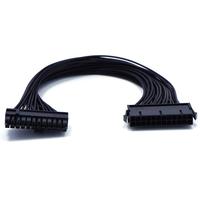 Cable de extensión ATX, placa base ATX 24 pines macho a 24 pines hembra Cable de extensión de fuente de alimentación para PC interna PSU Power