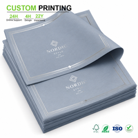 Papier de soie bleu ardoise personnalisé avec règle extérieure pour l'emballage des opticiens et des produits délicats, service d'impression OEM