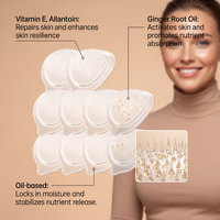 XIMONTH Patchs de Soin des Seins Fins, Respirants, Sans Effet Empiècçant, S'adaptent à la Peau du Sein pour une Esthétique Douce - 10 PATCHS