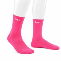 Chaussettes de cyclisme montantes Premium pour l'automne avec soutien de la voûte plantaire – Imprimé tricoté, performance anti-humidité, vêtements de cyclisme pour jeunes