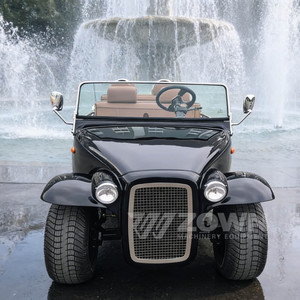Voiture électrique vintage classique, buggy à 4 roues, carrosserie en acier, batterie au lithium, véhicule de loisirs - Product Image 2