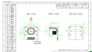 Modulo Fotocamera Miniaturizzato OV9281 1MP, Dimensioni PCB 16.2x13.1mm, Lente F2.2, Fotocamera per Riconoscimento Gesti AR/VR - Product Image 6