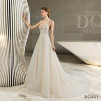 Robe de mariée musulmane à col haut perlé, robe de bal à manches longues, robe de bal de luxe