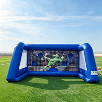 Jeu de tir de football gonflable, activité de football en plein air, but de football gonflable pour les fêtes scolaires et la location commerciale