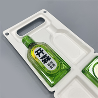 Emballage personnalisé en fibre de pulpe moulée écologique OEM, emballage de protection pour le transport de bouteilles, boîte en pulpe moulée, emballage en pulpe moulée