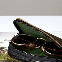 6 porte-lunettes en cuir pu, blanc, Slim, rangement multiple, étui de lunettes de soleil