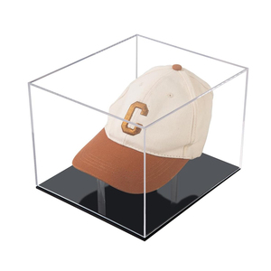 Cappello <span class=keywords><strong>in</strong></span> acrilico trasparente per la vetrina del cappello da Baseball autografo cappello porta casco Lucite Memorabilia Box per gli sport di calcio - Product Image 4