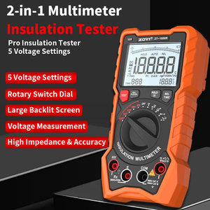 ZT-1000R Insulation Resistance <b>Meter</b> High-Precision 1000V Digital Megohmmeter <b>Auto</b>/Manual Ranging CE Certified Multimeter ZT-100 - Product Image 3