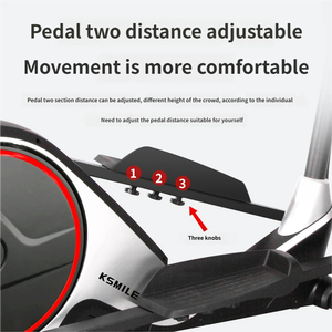 <span class=keywords><strong>Vélo</strong></span> <span class=keywords><strong>elliptique</strong></span> multifonctionnel électrique pour usage commercial et domestique et mini-stepper avec résistance magnétique - Super silencieux - Product Image 3