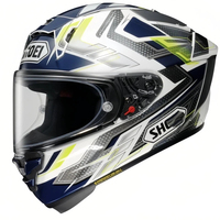 Casque de moto intégral SHO*I certifié DOT, coque en ABS, doublure lavable, fermeture à dégagement rapide, toutes saisons