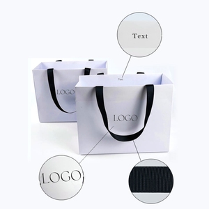 Bolsa de <span class=keywords><strong>Papel</strong></span> Blanca Personalizada con Logotipo, Precio de Fábrica, Bolsa de <span class=keywords><strong>Papel</strong></span> para Compras y Regalos con Asa de Cinta, Bolsa de <span class=keywords><strong>Papel</strong></span> - Product Image 3