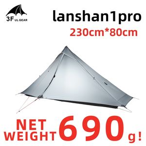 Tenda da Campeggio da Esterno 3F GEAR Lanshan 1 Pro per 1 <span class=keywords><strong>Persona</strong></span> <span class=keywords><strong>3</strong></span>-4 Stagioni da Escursionismo Portatile Professionale in Nylon 20D Ultraleggera Senza Pali - Product Image 3