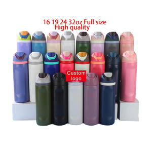 2025 Thermische Groothandel Custom Logo Bpa Gratis Sport Reizen Geïsoleerd Roestvrij Staal Dubbele Drinkfles Met Stro - Product Image 1