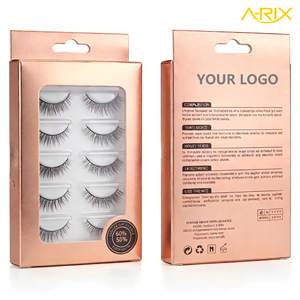 Pestañas postizas veganas invisibles de primera calidad A-RIX, varios estilos de pestañas con efecto wispy, proveedor mayorista de marca privada, pestañas de visón sintético. - Product Image 5