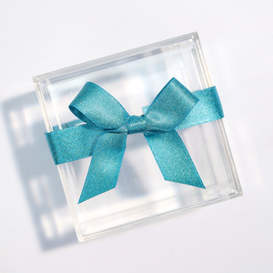 Tùy Chỉnh Pre-Made Satin Ribbon Cung Tự Dính Nhỏ Polyester Căng Vòng Lặp Quà Tặng Băng Cung Băng Cho Trang Trí Đám Cưới - Product Image 5