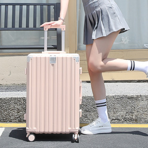 24-Inch Aluminum Frame <b>Suitcase</b> With 360 Degree Spinner Wheels And Combination <b>Lock</b> Large Capacity Trolley For Travel - Product Image 3