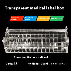 Kotak Label kateter sekali pakai Rumah Sakit rak penyimpanan perawatan identifikasi obat urin timbul pipa magnetik urin - Product Image 6