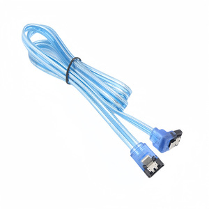 Câble de données Mkd Sata3.0, bleu transparent, 8 cœurs en cuivre étamé, 6Gbps, connecteur droit ou à angle droit pour Ssd - Product Image 4