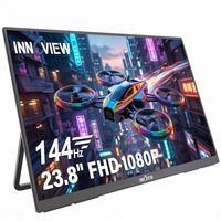 Monitor Portátil para Juegos de 23.8 Pulgadas FHD 1080P, Frecuencia de Actualización de 144Hz, Gama de Color 100% sRGB, Pantalla Brillante para Laptop y Escritorio