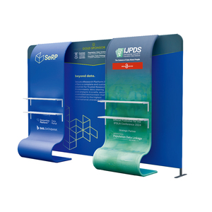 Triển lãm Khung vải căng thẳng ảnh gian hàng gấp lều Pop Up Backdrop nhôm 10x10 triển lãm thương mại hiển thị đứng - Product Image 1